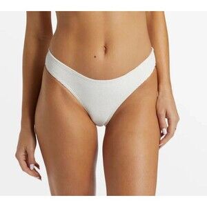 Billabong Bikini Bottom Womens Medium Off White Lowrider Full Coverage Swimwear